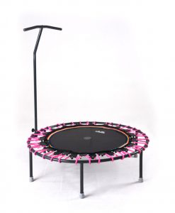 Trampolin Trimilin-jump mit Haltestange, Gummikabel pink